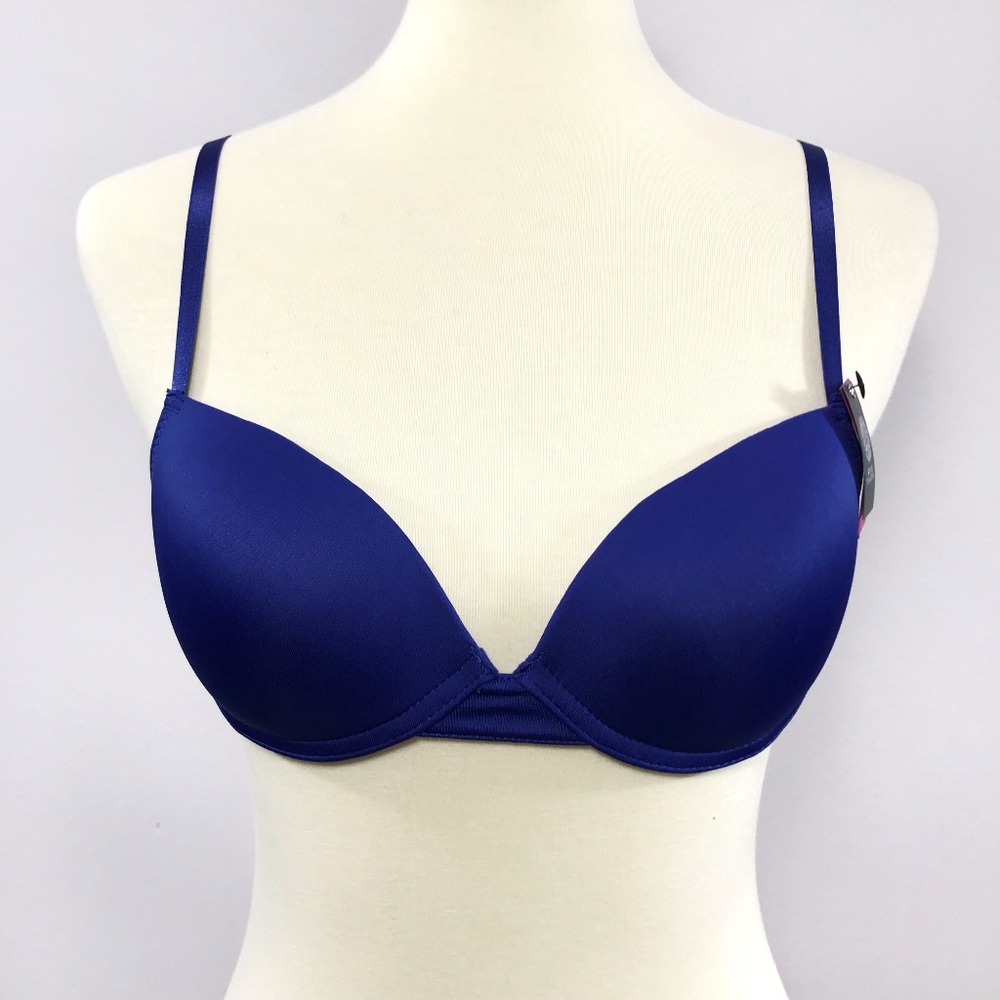 NWT [Vince Camuto] Royal Blue Logo Band Bra 34B